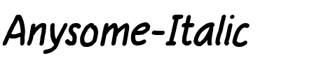 Anysome Italic.otf