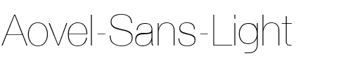 Aovel Sans Light.ttf