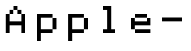 Apple ][ Normal.ttf