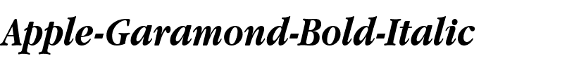 Apple Garamond Bold Italic.ttf