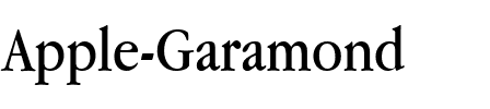 Apple Garamond Regular.ttf