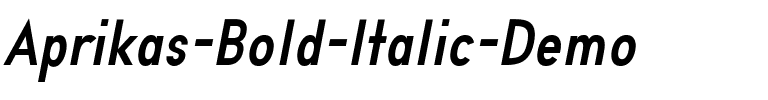 Aprikas Bold Italic Demo Regular.otf