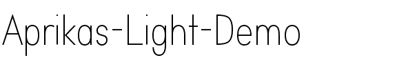 Aprikas Light Demo Regular.otf