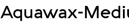 Aquawax Medium.ttf