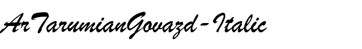 ArTarumianGovazd Italic.ttf