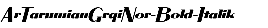 ArTarumianGrqiNor  Bold Italik.ttf
