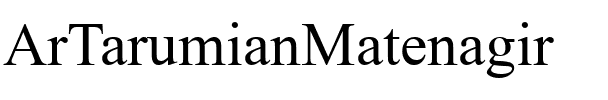 ArTarumianMatenagir Regular.ttf