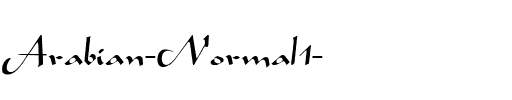 Arabian Normal.ttf