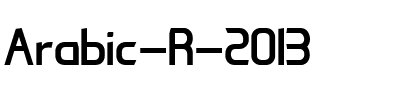 Arabic-R-2013 Regulier.ttf