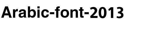 Arabic-font-2013 Bold.ttf
