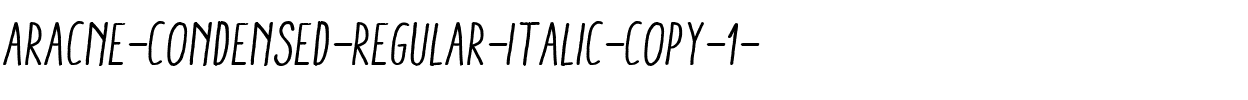 Aracne Condensed Regular Italic Normal.ttf