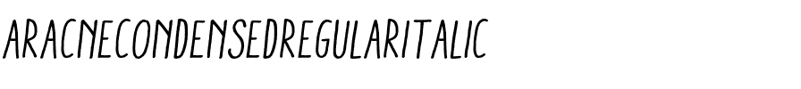 Aracne Condensed Regular Italic Normal.otf