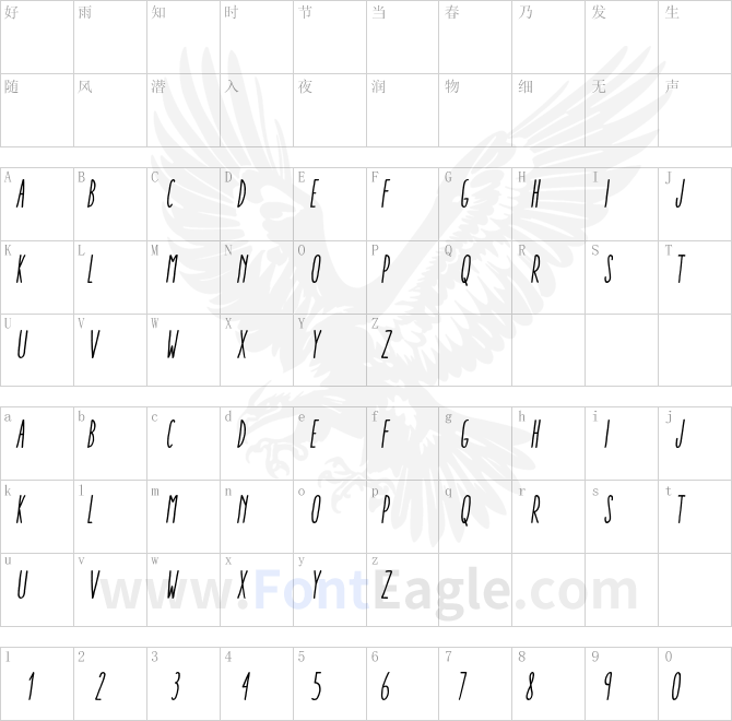 AracneUltraCondensedRegItalic