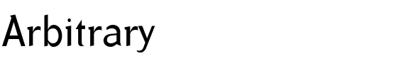 Arbitrary Roman.ttf