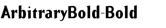 ArbitraryBold Bold.ttf