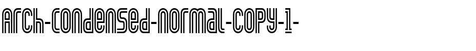 Arch-Condensed Normal.ttf