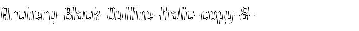 Archery Black Outline Italic.ttf