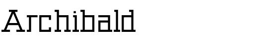 Archibald oblique.ttf
