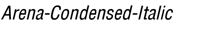 Arena Condensed Italic.ttf
