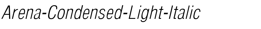 Arena Condensed Light Italic.ttf