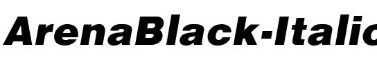 ArenaBlack Italic.ttf