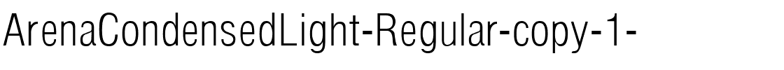 ArenaCondensedLight Regular.ttf