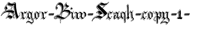 Argor Biw Scaqh Regular.ttf