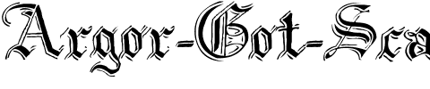 Argor Got Scaqh Regular.ttf
