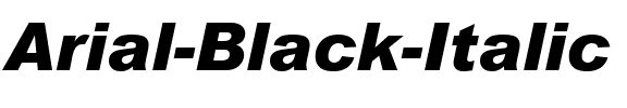 Arial Black Italique.ttf