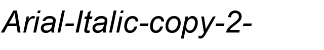 Arial Italique.ttf