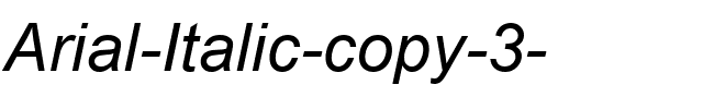 Arial Italique.ttf