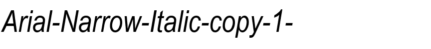 Arial Narrow Italique.ttf