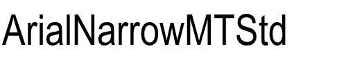 Arial Narrow MT Std Regular.ttf