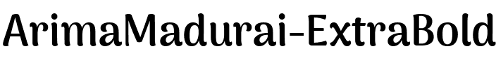 Arima Madurai ExtraBold Regular.ttf