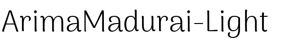 Arima Madurai Light Regular.ttf
