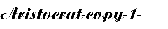 Aristocrat Regular.ttf