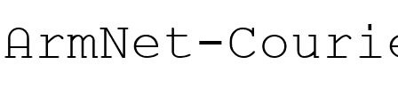ArmNet Courier Regular.ttf