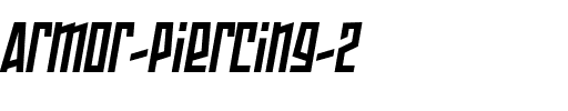 Armor Piercing 2.0 BB Italic.ttf