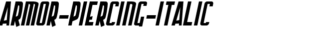 Armor Piercing Italic.ttf