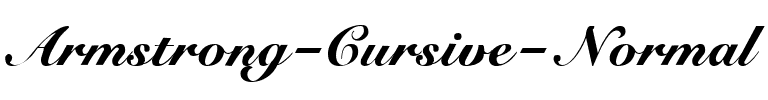 Armstrong Cursive Normal.ttf