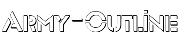 Army Outline Normal.ttf