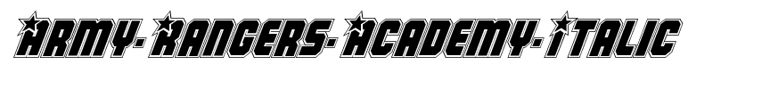 Army Rangers Academy Italic Italic.ttf