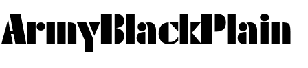ArmyBlack Plain.ttf