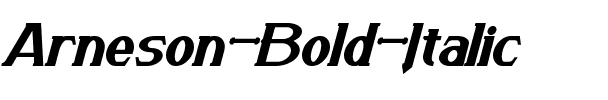 Arneson Bold Italic.ttf