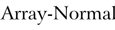 Array Normal.ttf