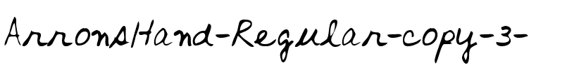 ArronsHand Regular.ttf