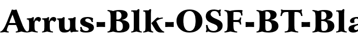Arrus Blk OSF BT Black.ttf