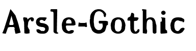 Arsle Gothic Regular.ttf