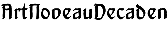 ArtNoveauDecadente Regular.ttf