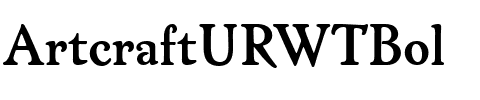 ArtcraftURWTBol Regular.ttf